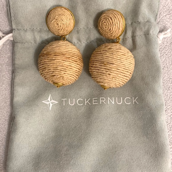 Tuckernuck Jewelry Tuckernuck Raffia Lantern Earrings New Poshmark
